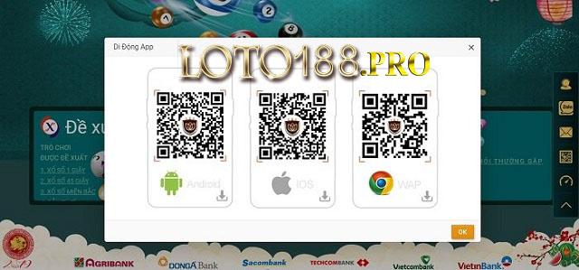 Tải ứng dụng Loto188 Mobile về điện thoại