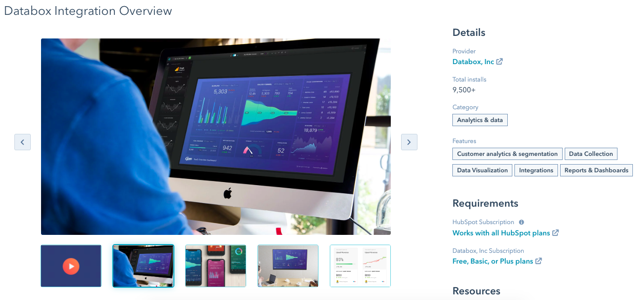 databox hubspot integration