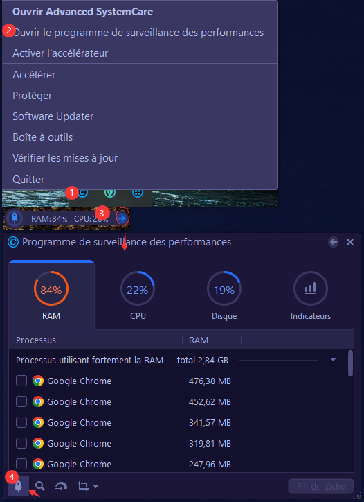 nettoyer rapidement le RAM