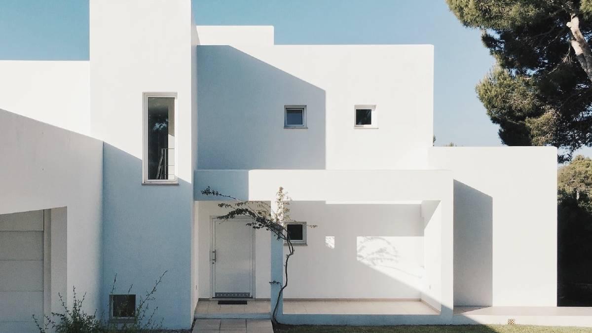 gambar perumahan minimalis modern warna putih