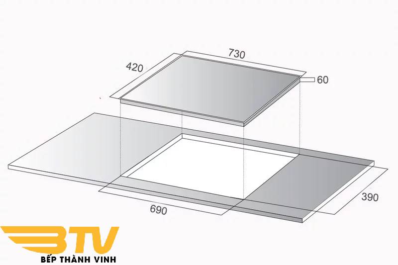 Bếp Từ Đôi Kocher DI-6900E