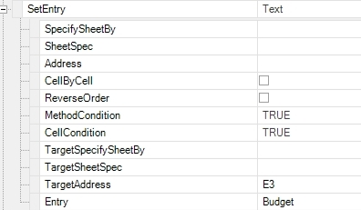  I put Budget into cell E3.