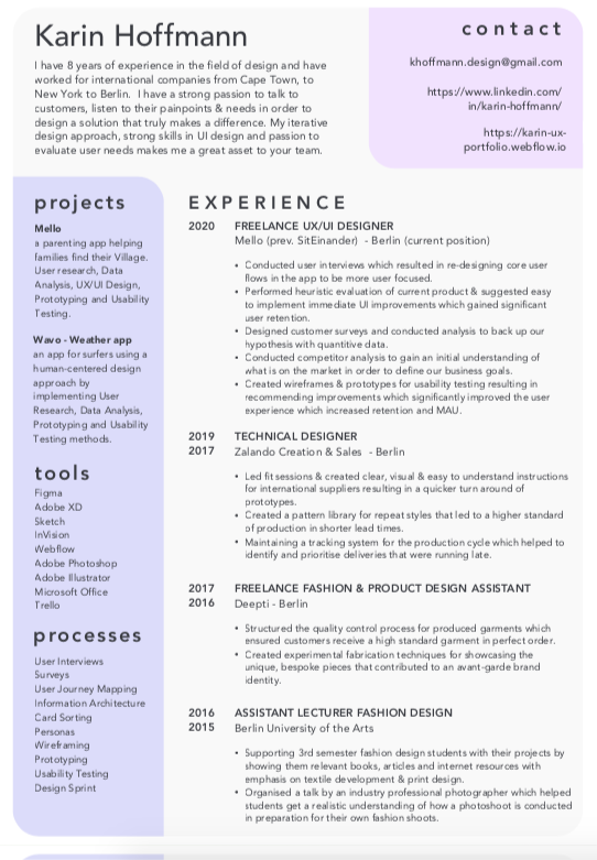 Crafting The Perfect Ux Design Resume Cover Letter Adobe Xd Ideas