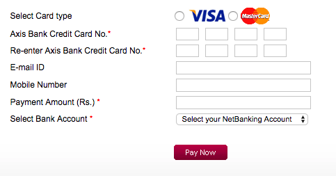 How To Make Axis Bank Credit Card Payment How To