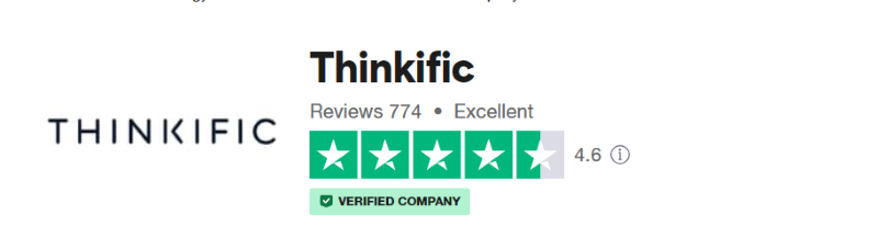 An image of the 4.6 rating from Trustpilot.