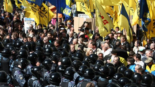 Протести проти "Харківських угод" у Києві