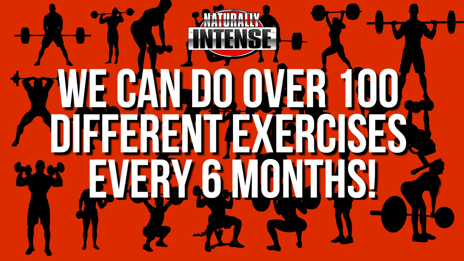 High intensity training allows you to do different exercises every workout