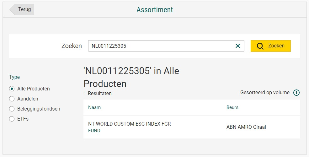 NT WORLD CUSTOMER ESG INDEX