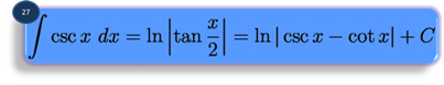 integration formula