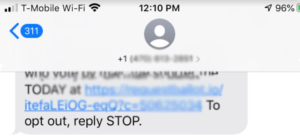 spam text message