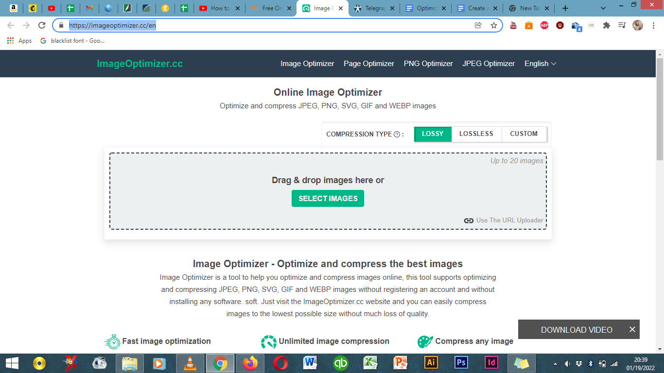 Compress Web Images for Free with image optimizer