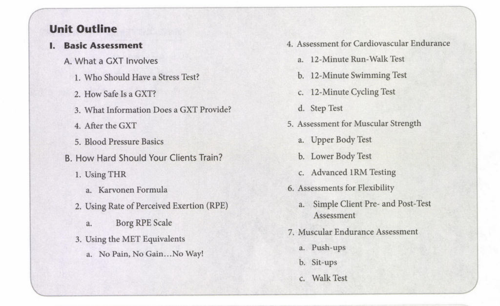 ISSA screening GXT unit outline