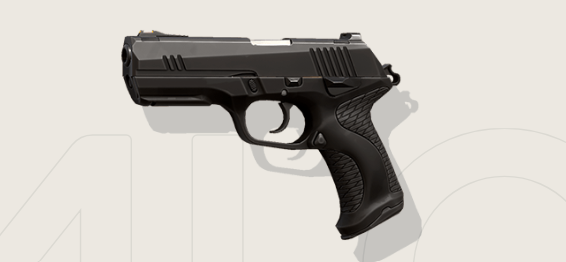 pistol round classic handgun