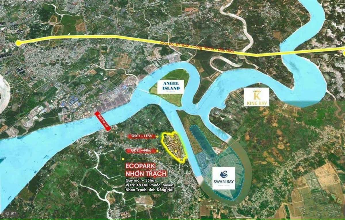 Vị trí Dự án Khu đô thị Ecopark Nhơn Trạch Đồng Nai - | Giá bán Chủ Đầu Tư