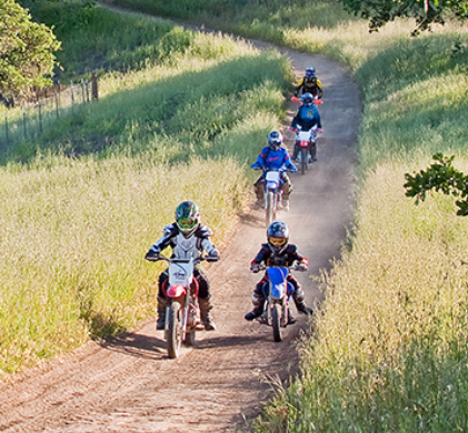 Trail riding at Hollister Hills State Vehicular Recreation Area (SVRA)
