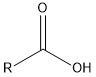 Estrutura geral do ácido carboxílico 