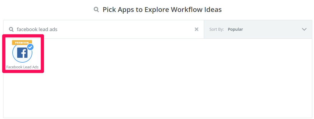 The Workflow ideas section of Zapier.