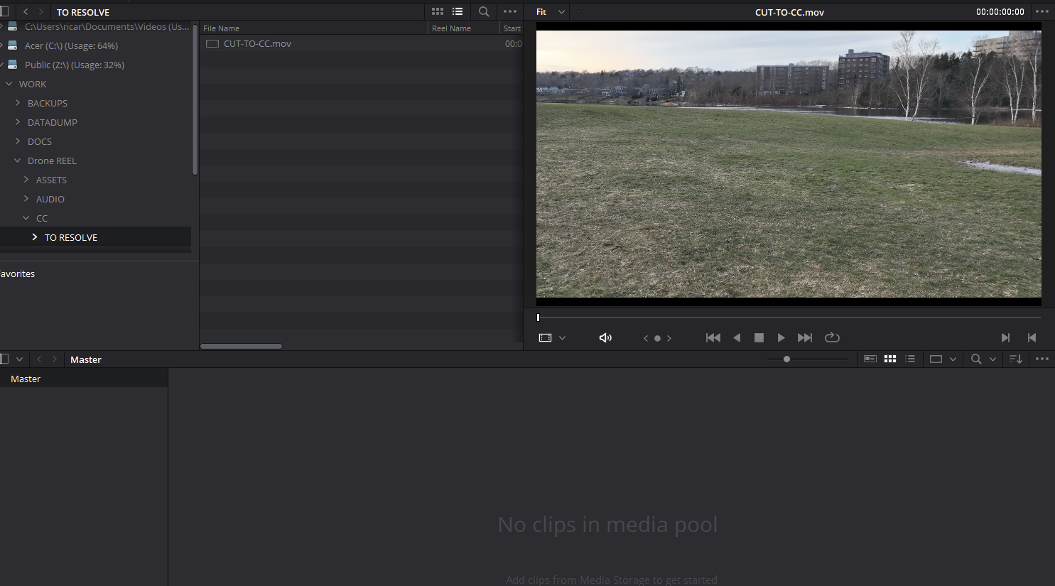 Editing videos as Photos with Asustor DRIVESTOR 4 Pro - Davinci Resolve