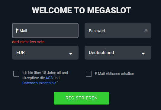 Megaslots.io Bewertung 2024