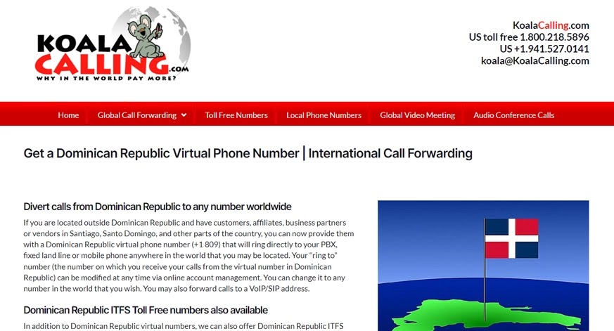Koala Calling Dominican Republic Number
