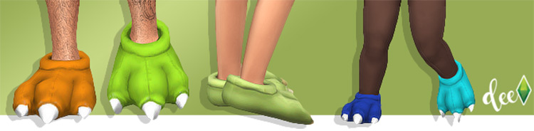 Slippers: The Cutest Custom Slippers: Sims 4 CC (List)