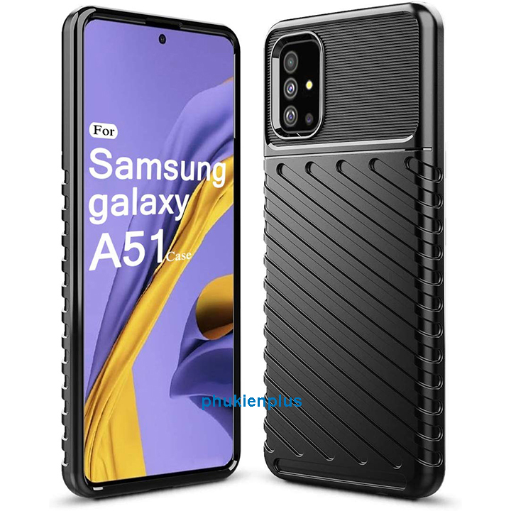 Thiết kế mới với ốp lưng Flim Carbon sang chảnh Samsung Galaxy A31