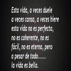 frases de la vida es bella | Frases de la vida, Frases bonitas, La ...