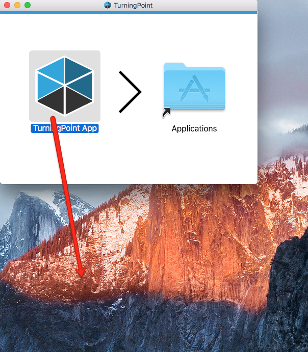 TurningPoint Mac Icon Drag to Desktop