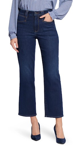 Outfits For Women Over 60 NYDJ High Waist Ankle Relaxed Straight Leg Jeans