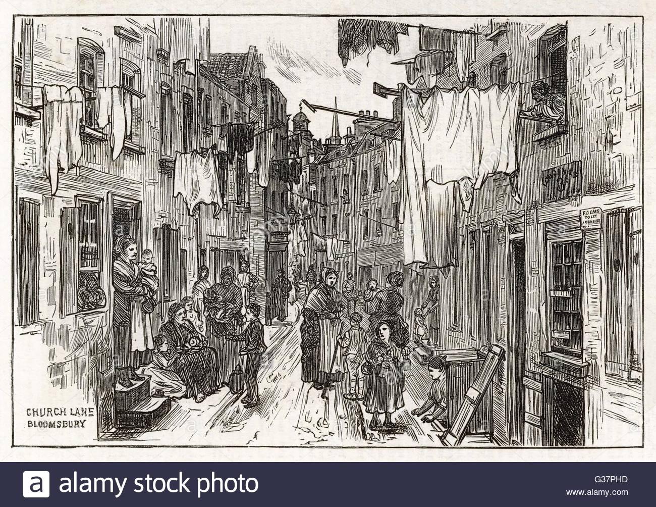 London Slum 19th Century High Resolution Stock Photography and ...