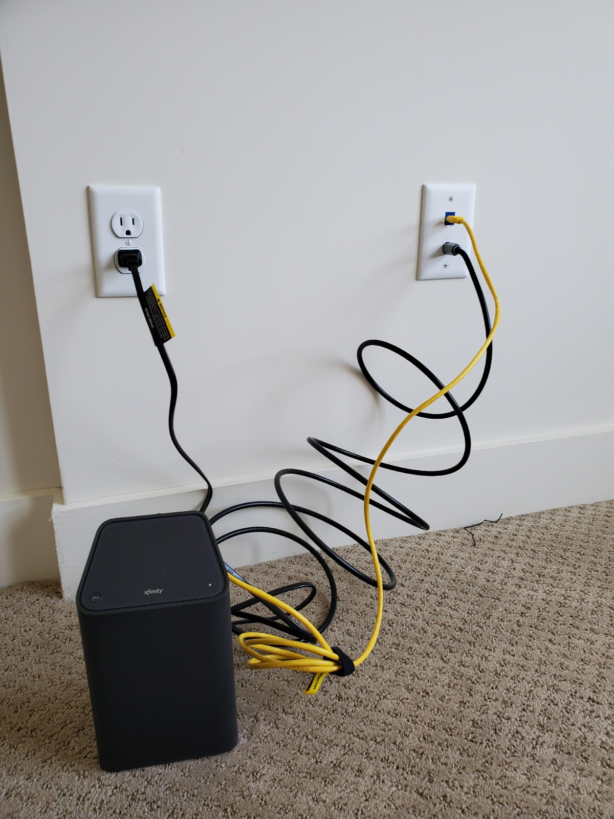 check Xfinity Gateway cables and connections