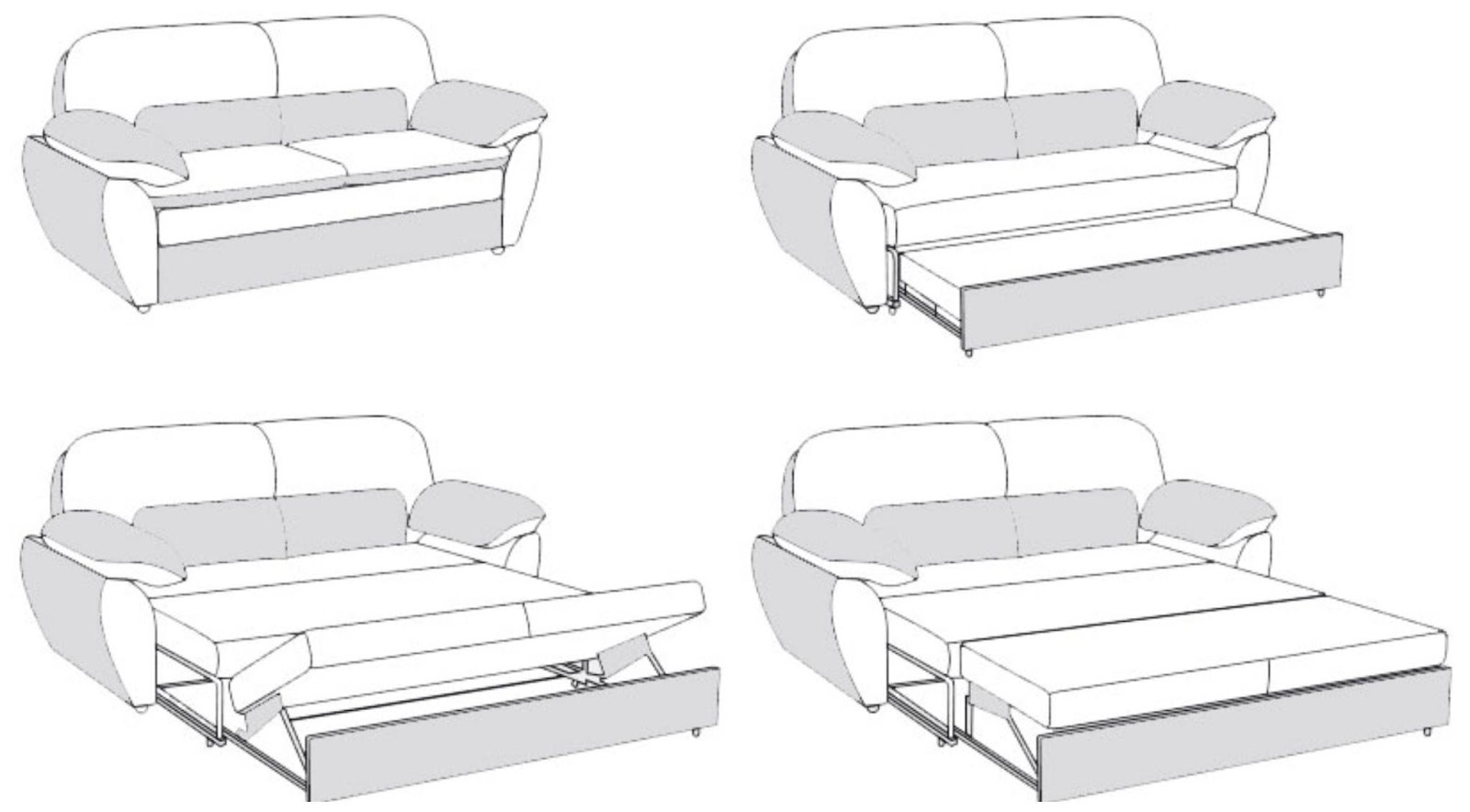 Как разобрать диван с выкатным механизмом