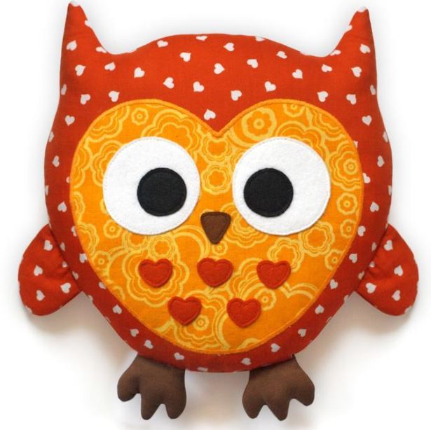 Quilted Stuffed Animal Owl
