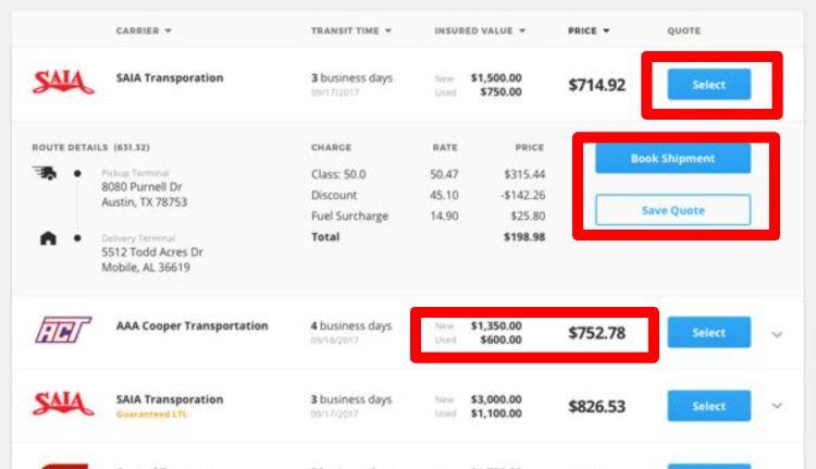 FreightPros user experience