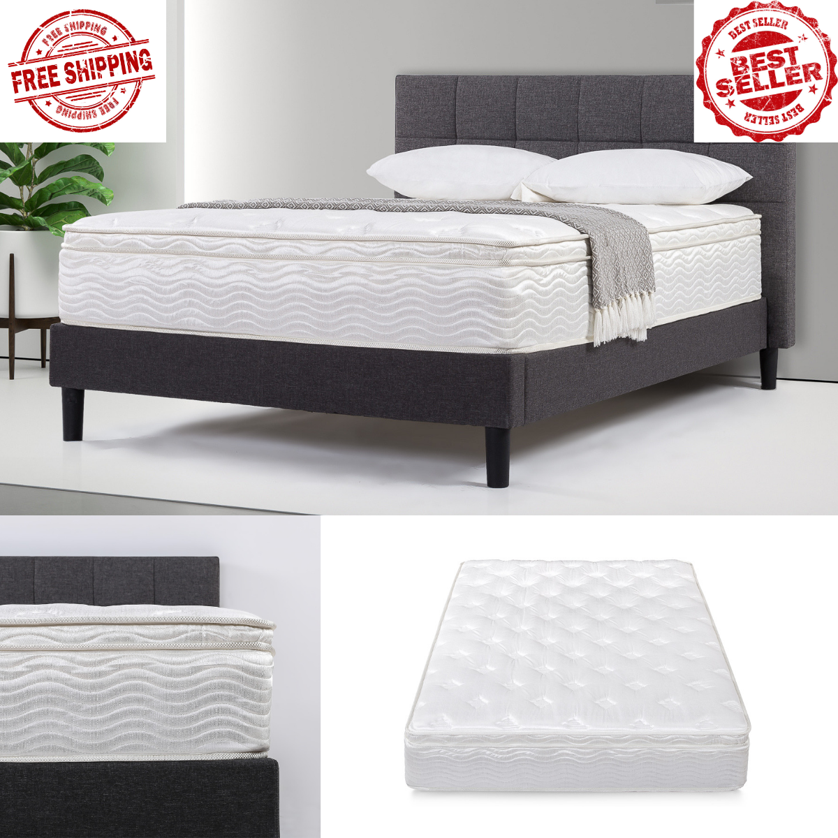 Twin Full Queen King Size Spring, Mattress Firm Full Bed Frame