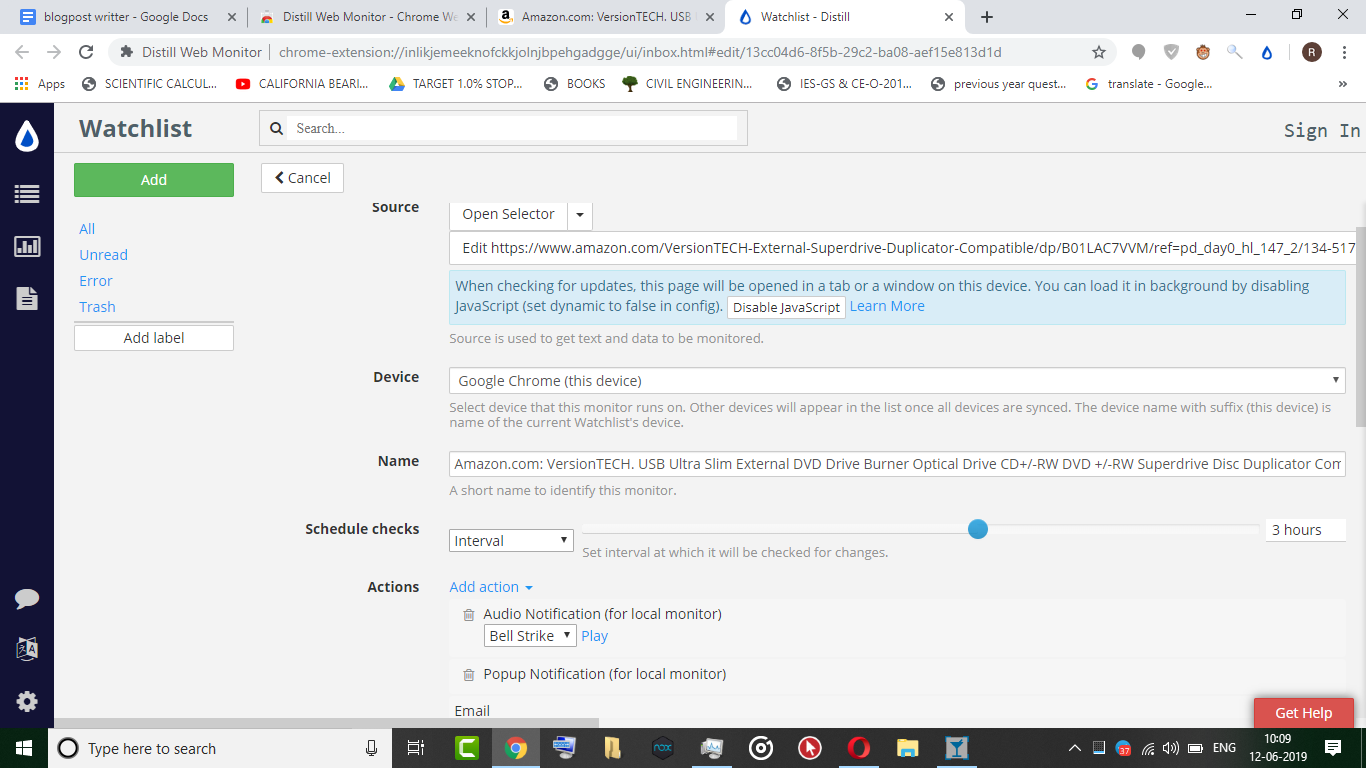 Track Amazon,Flipkart,Snapdeal price  in Your Browser Google Chrome  or Opera or Firefox