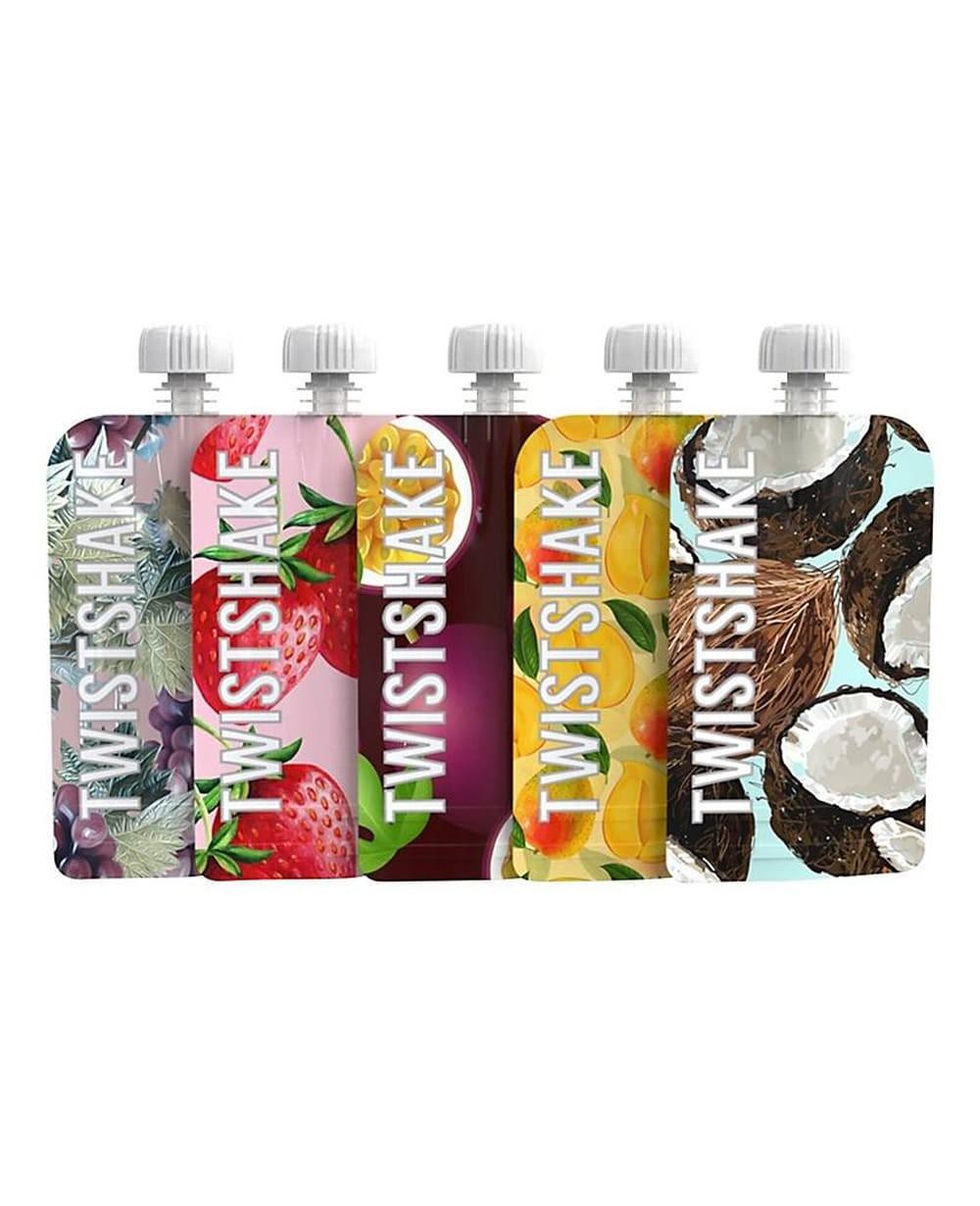 Twistshake Squeeze Bags Bolsitas Reutilizables Para Alimentos 220 Ml (Pack 5 Uds)