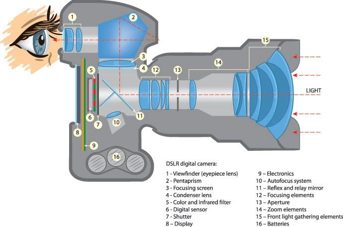 what are the parts of a DSLR camera