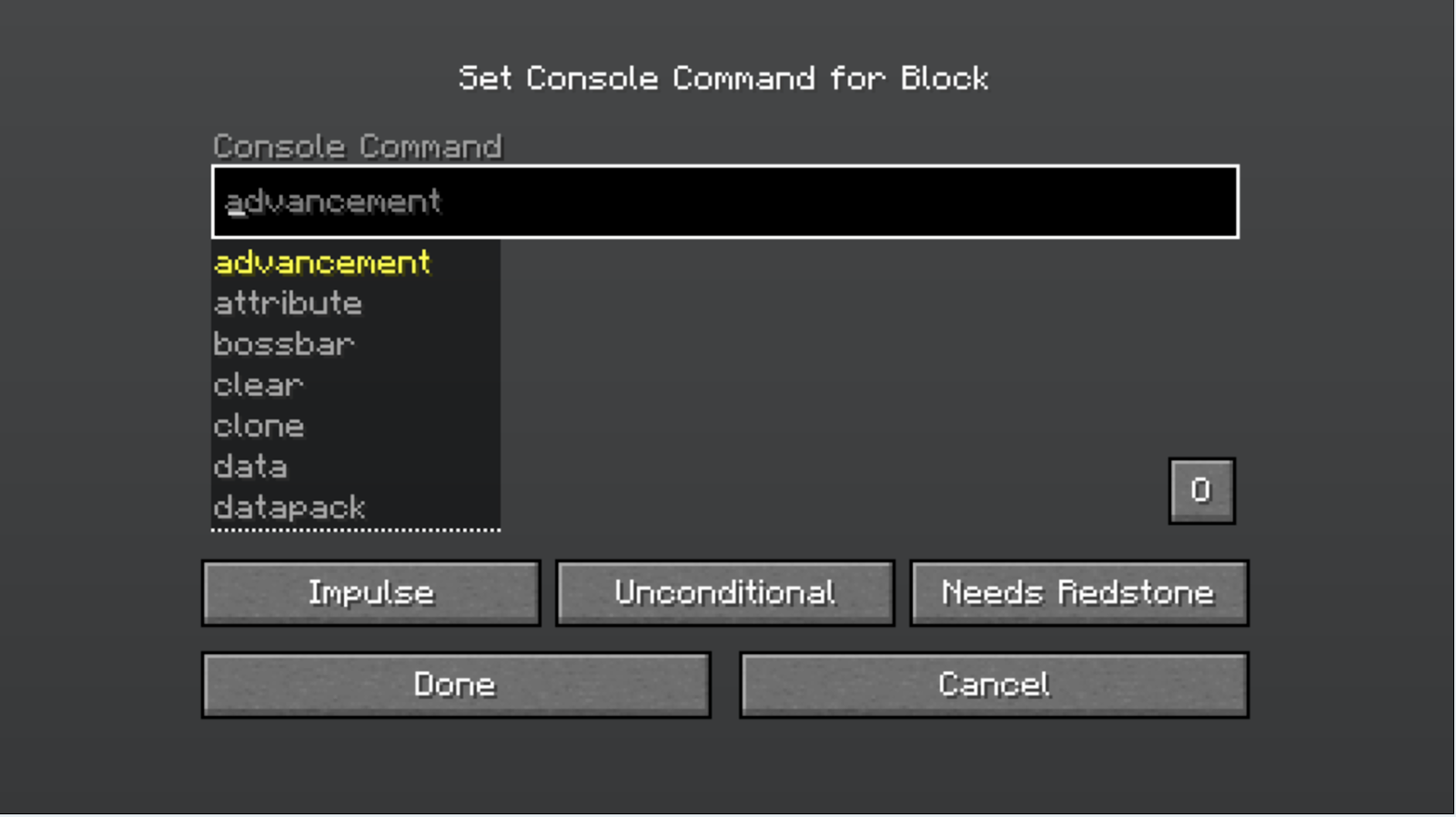 Block Type Modification