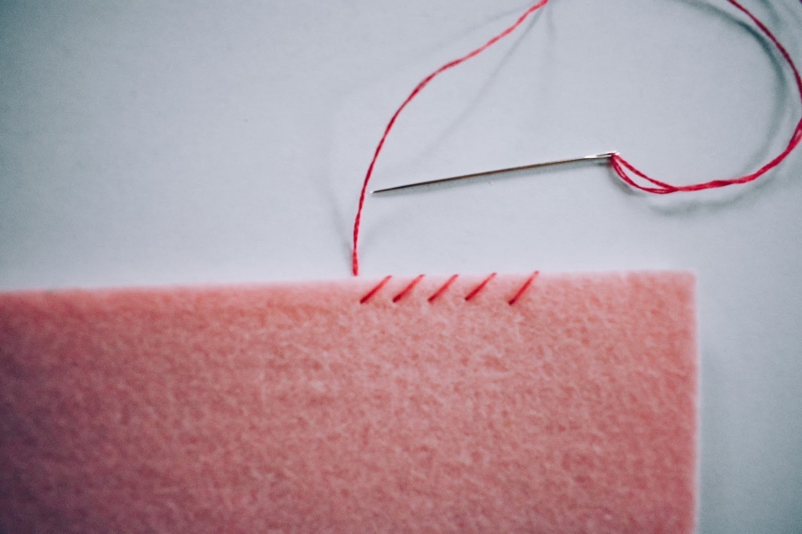 whip stitch sewing for a ripped seam 