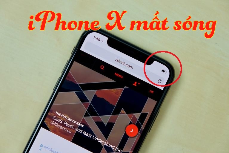 Sửa lỗi iPhone 8/8Plus/X mất sóng lấy ngay