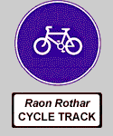 Start of cycle track Regulatory Traffic Sign