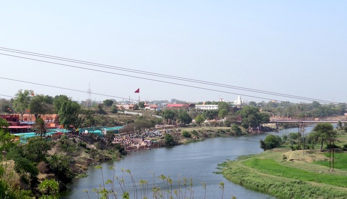 The Shipra enters Ujjain as a rejuvenated river. 