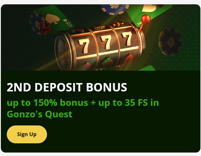 Second Deposit Bonus at Lucky Green Casino