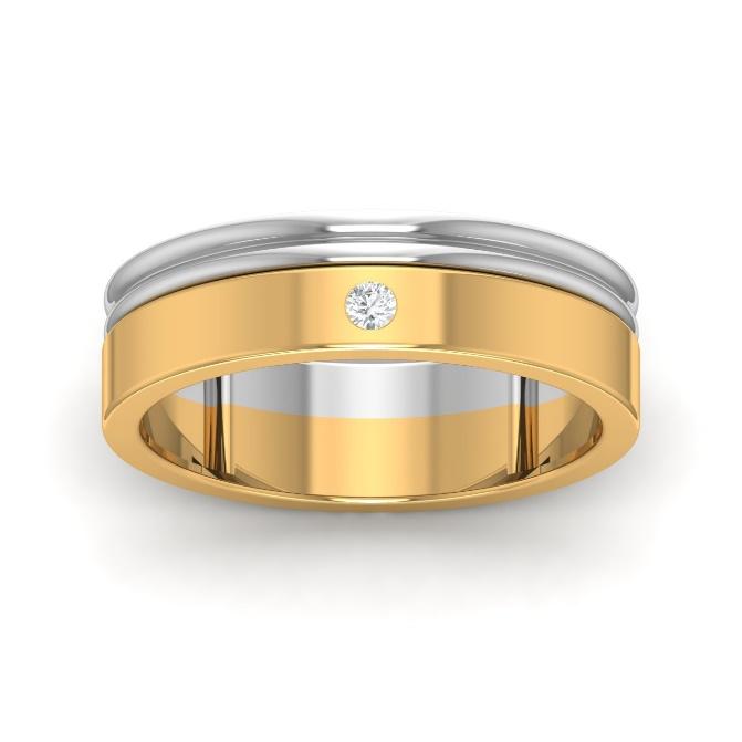 Diamond Engagement Rings for Men | Single diamond engagement ring for men 
