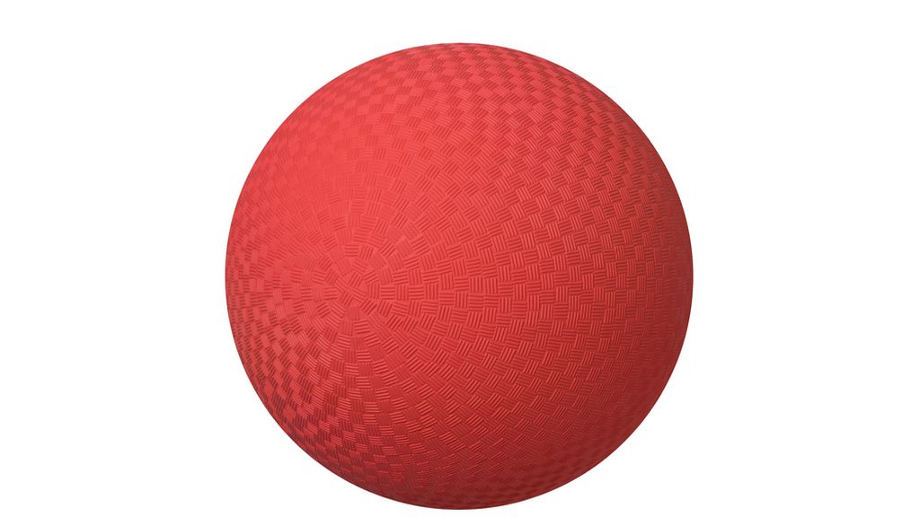 un dodgeball rojo