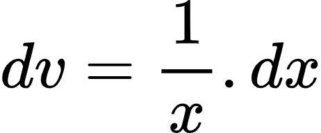 {"font":{"family":"Arial","color":"#000000","size":10},"code":"\\begin{align*}\n{dv}&={\\frac{1}{x}.dx}\t\n\\end{align*}","type":"align*","id":"4-0-1-0-0-1-0","ts":1603968821819,"cs":"c040q25g+BLjXCjaIYpbAQ==","size":{"width":76,"height":32}}