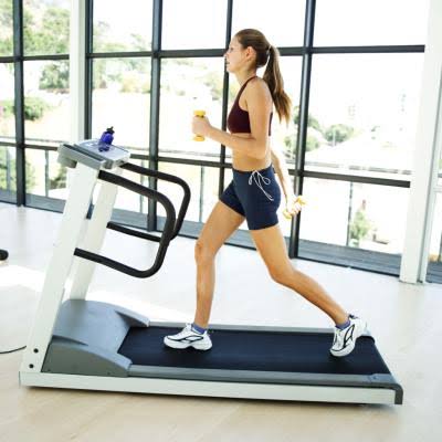 Weighted Walking Lunges On The treadmill