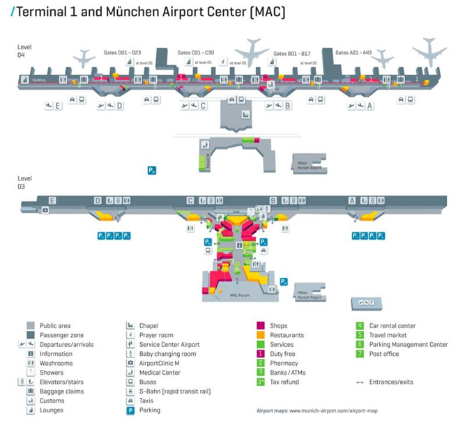 Munich Airport Map