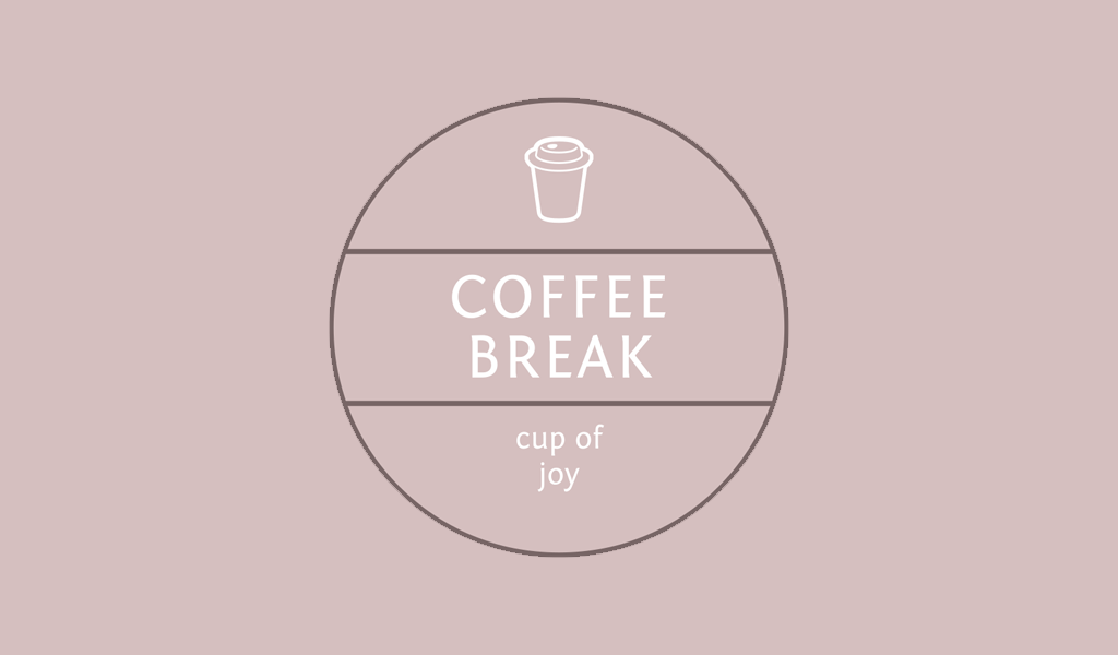 Tasse Kaffee, Kreis, Logo
